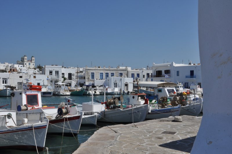 Port de Naousa au nord de l'île